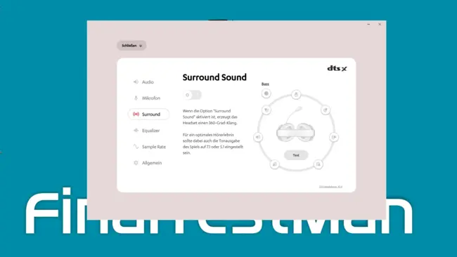 Teufel ZOLA Software - Surround Einstellungen