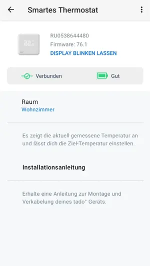 tado Update Kndersicherung smartes Thermostat